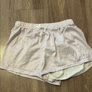 Purple and White Striped Pajama Set